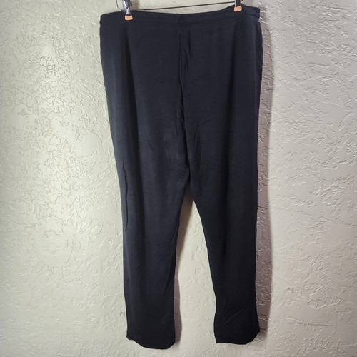 Natori Pyjamahose XL Kordelzug Nachtwäsche Lounge dehnbar Seitentaschen schwarz - Bild 3 von 4