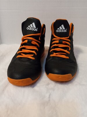 Adidas Hi Top Men's Basketball Shoes Orange/Black Sneaker US Size