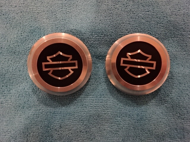 Trike Tri Glide Rear Wheel Center Caps 