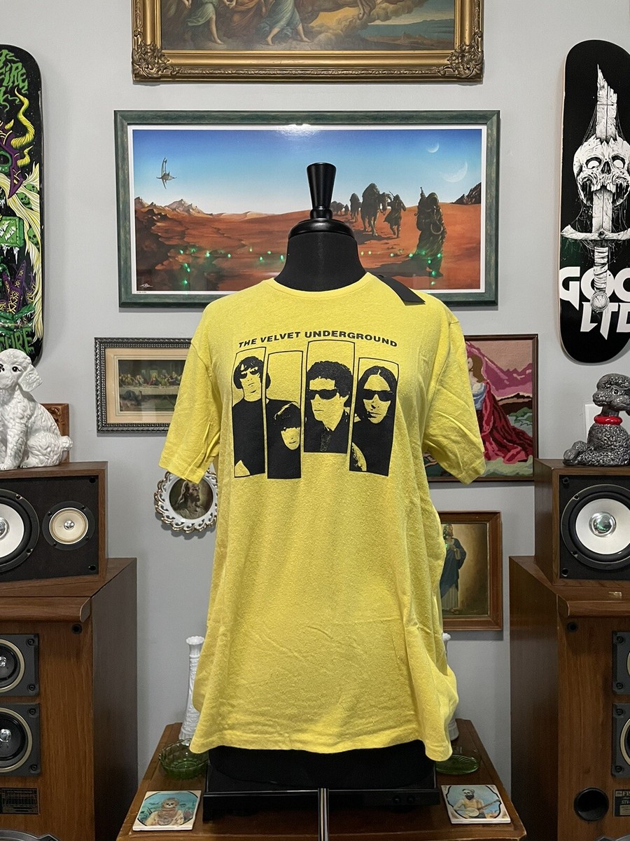 R13 Velvet Underground Group Shot Boy Tee Yellow Medium | eBay