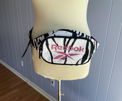 Reebok Xenon Fanny Pack Black Silver Zebra Print Graphics Accessories