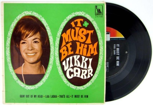 Vikki Carr IT MUST BE HIM 4 Track 7" Vinyl EP Liberty Records Australia 1968 EC - Picture 1 of 5