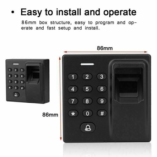 Profi Fingerprint RFID Scanner Türöffner Türschloss Fingerabdruck Keyless N L6Q9 - Bild 12 von 12