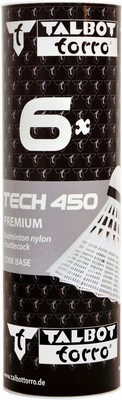 Talbot-Torro - Badmintonball Tech 450, Premium Nylonfederball, 6er Dose, Korb:we