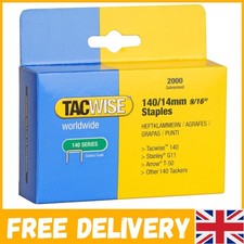 140/14mm Heavy Duty Galvanized Staples, Pack of 2000 for Tough Projects 0.0055 per staple