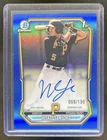 2026 Bowman Wyatt Sanford Chrome Auto Blue Refractor 1st Prospect #/150 Pirates