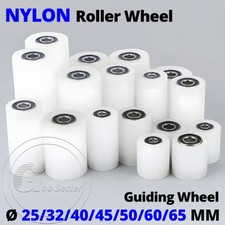 25mm-65mm Nylon Roller Wheel Plastic Bearing CNC Guiding Wheel Flat Belt Idler