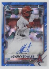 2021 Bowman Sapphire Edition Chrome Prospects D'Shawn Knowles #BSPA-DK Auto nd3