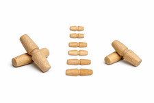 Pk x 2 Wooden Toggles Solid Beech 1 1/2" 2" 2 1/2" 3" Crafting Camping