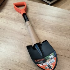 Short Handle Shovel Round Head Micro Steel Head Mini Small Spade Digging 67cm