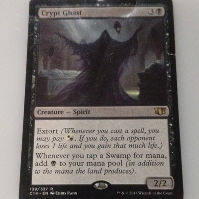 MTG Crypt Ghast Commander 2014 Rare Black 139/337 English 2/2