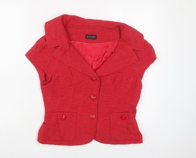 Rote Damenjacke UK Größe 12 Principles