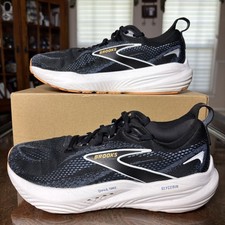 Brooks Glycerin 22 Shoes Men's Size 9 Black Road Running Athletic Gym Sneakers