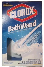 NEW Clorox Bath Wand Bath Shower Wand Cleaning System Kit Retired NOS Wand Pads