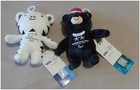2018 Pyeongchang Korea Olympic & Paralympic Games Tiger & Bear Mascots NEW W/Tag