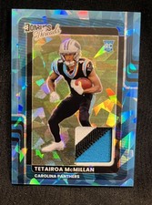 2025  Tetairoa McMillan Donruss Threads /49 Cracked Ice 3 color Patch (RC)