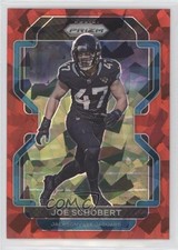 2021 Panini Prizm Red Ice Prizm Joe Schobert #17 7l6