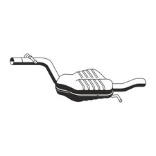 ERNST 156158 Mittelschalldämpfer für VW PASSAT B6 B7 1.8 TSI 2.0 FSI 150/160 PS