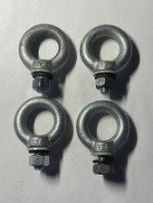 Lot de 4 anneaux de levage en acier C15 boulon mâle M12