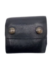 RED MOON MIDLINE Black Tri-fold Bi-fold Wallet Leather BLK Men's