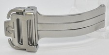 Baume & Mercier 16mm Brushed Steel Deployment...