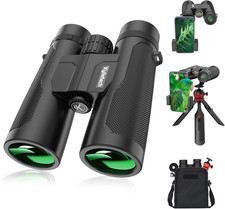 Binoculars for Adults,  12X42 Binoculars with Tripod, Waterproof Bird Watching B
