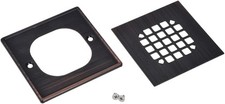 Oatey 42338 Square Snap-In Shower Strainer w/ Ring - Oil Rubbed Bronze - NEW