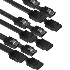 SATA Cable III, 6 Pack SATA Cable III 6Gbps Straight HDD SDD Data Cable with Loc