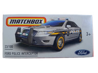 Matchbox Power Grabs Ford Police Intercepeptor Mbx 1:64 Scale 3 Inch Car