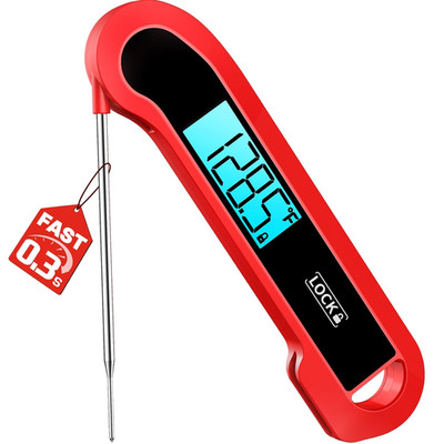 0.3 Sec Instant Read Meat Thermometer Digital for Cooking, ±0.5  Precision, Food
