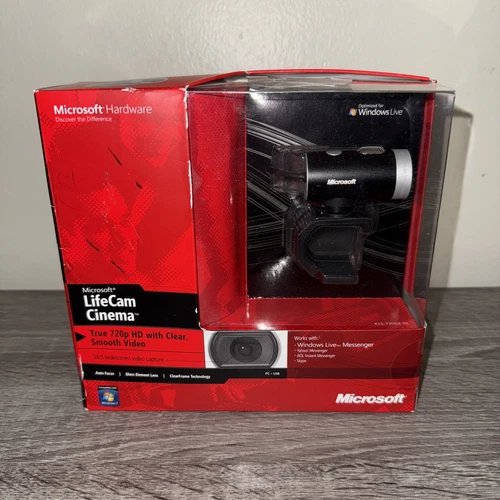 Microsoft Life Cam Cinema H5D00001 Web Camera New/Sealed In Box Windows Live