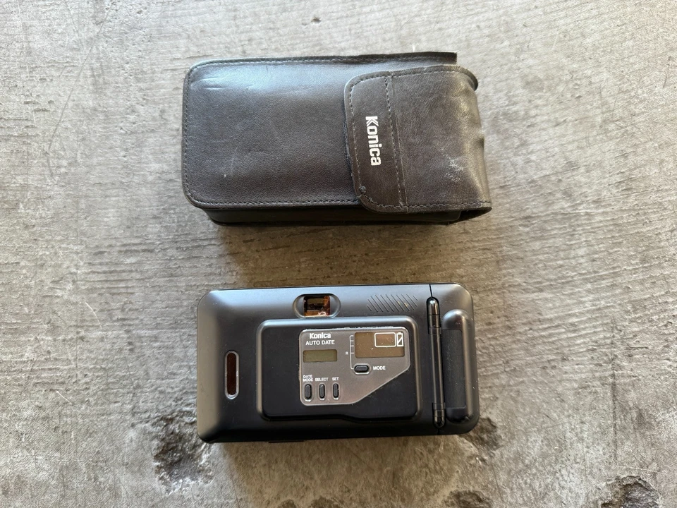 Konica A4 Big Mini 35mm Film Camera – Black – Fully Working, Clean, Tested - Image 2 of 4