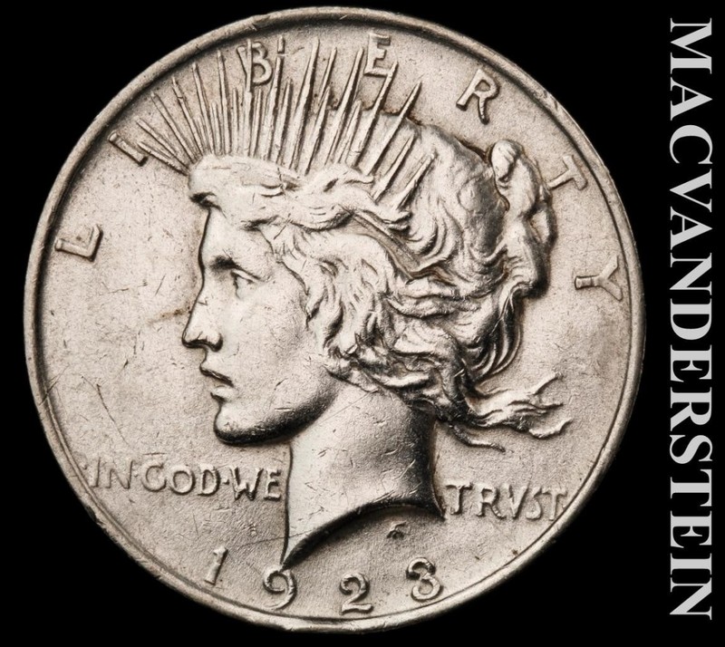 1923 Silver Peace Dollar - Scarce  Better Date  No Reserve  #L6625