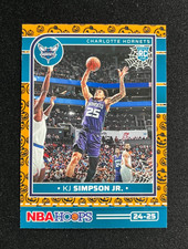 2024-25 Panini Haunted Hoops Orange (RC) KJ Simpson Jr. #233 Charlotte Hornets