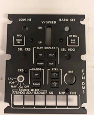 Merlin Or Gazelle Helicopter Cockpit Panel Plane Film Tv Prop Aircraft
