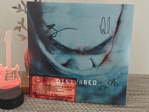The Sickness Disturbed RARE Signed 25th anniversary Vinyl - Picture 1 of 2