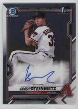 2021 Bowman Draft Chrome Draft Pick Auto Jacob Steinmetz #CDA-JS Auto 1n8a