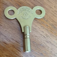 Vintage Popular Progress No. 7 Clock Winding Key 3.5mm Aperture Made in England