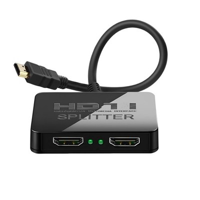 4K HDMI Splitter 1 in 2 Out Mirror Display Not Expand, Dual HDMI Splitter Hub...