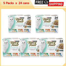 5 packs - Fancy Feast  All Life Stages Cat Wet Food - Classic Pate, 3 Oz