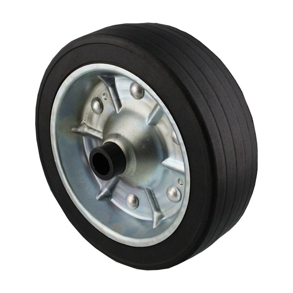 Ersatzrad FüR AnhäNger Automatik-StüTzrad 500Kg 225X65Mm Vollgummi Reifen Felge-image