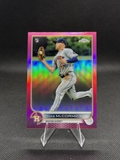 2022 Topps Chrome #43 Chas McCormick Rookie Card Pink Refractor Astros. rookie card picture