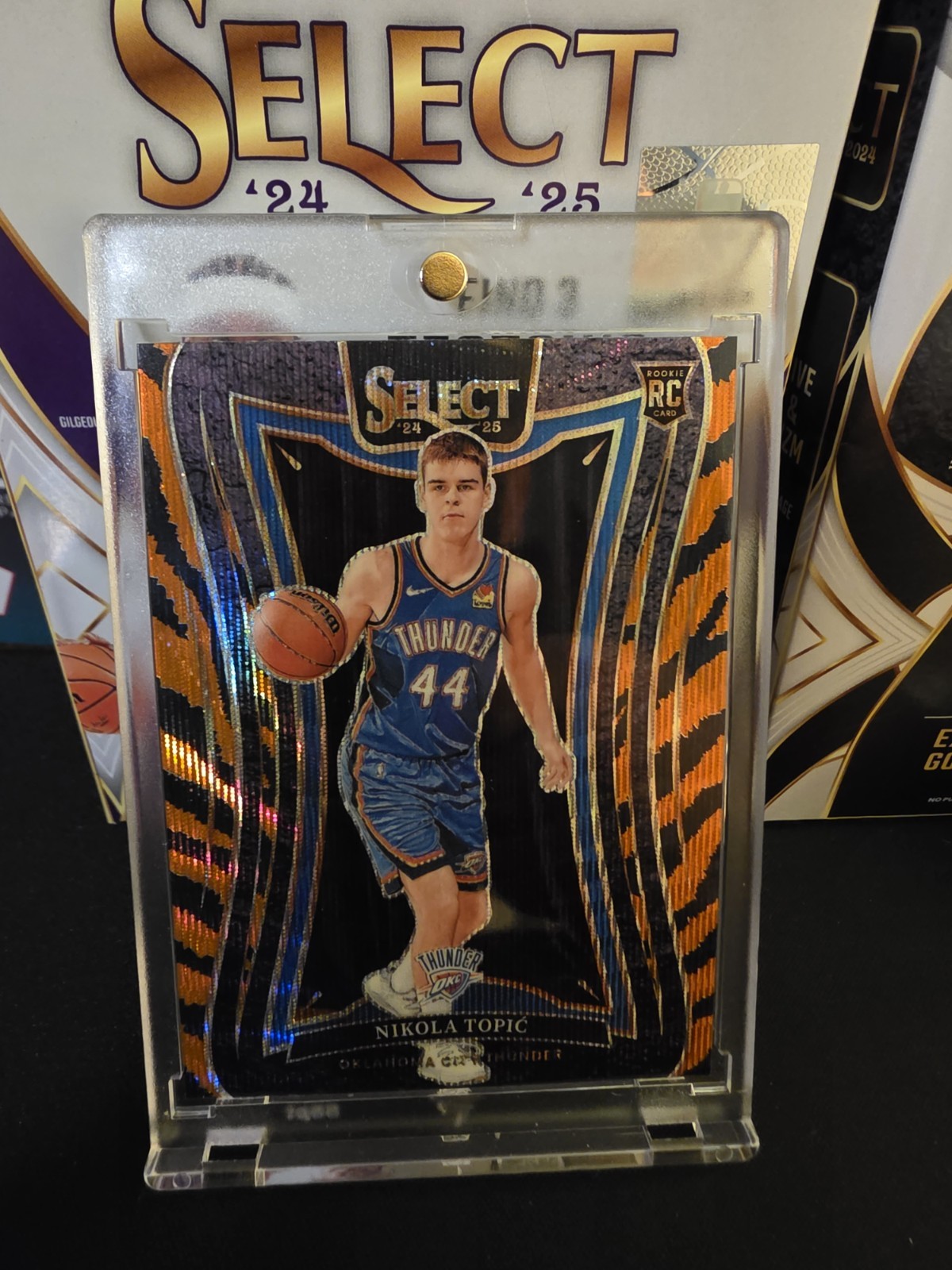 2024-25 Panini Select - Mezzanine Level Nikola Topic #396 Tiger Prizm (RC)