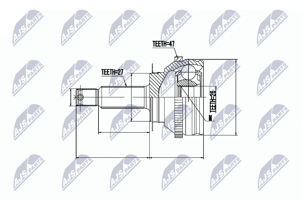 N.T.Y. NPZ-HY-505.NTY Joint Kit, drive shaft for HYUNDAI,KIA