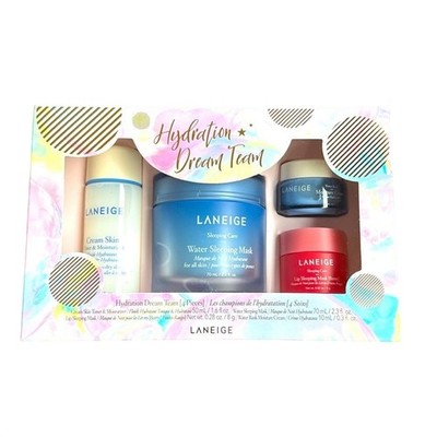 Laneige Hydration Dream Team Skincare 4 Piece Gift Set New 4pc Set