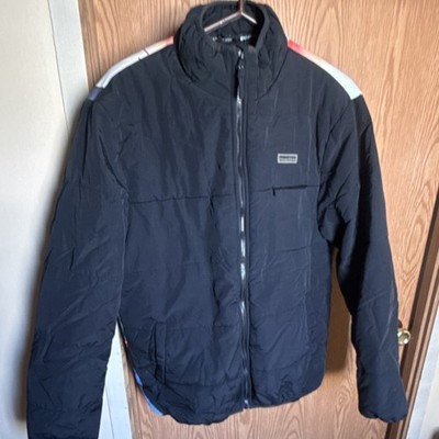 Primitive Naruto Shippuden Anime Graphic Black Men Puffer Jacket Large