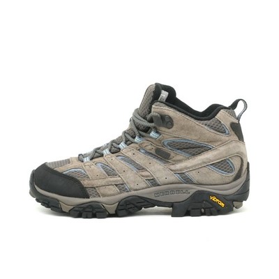 Merrell Damen Moab 2 Mid Stiefel Grau Wildleder und Mittel Wanderschuh EU 38