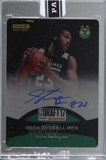 2017 Panini Instant Draft 17 Metal Green 10/10 Sterling Brown #PIC-SB Auto im4