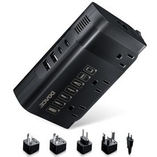 350W Voltage Converter to Europe - 220V to 110V Converter for European Travel...