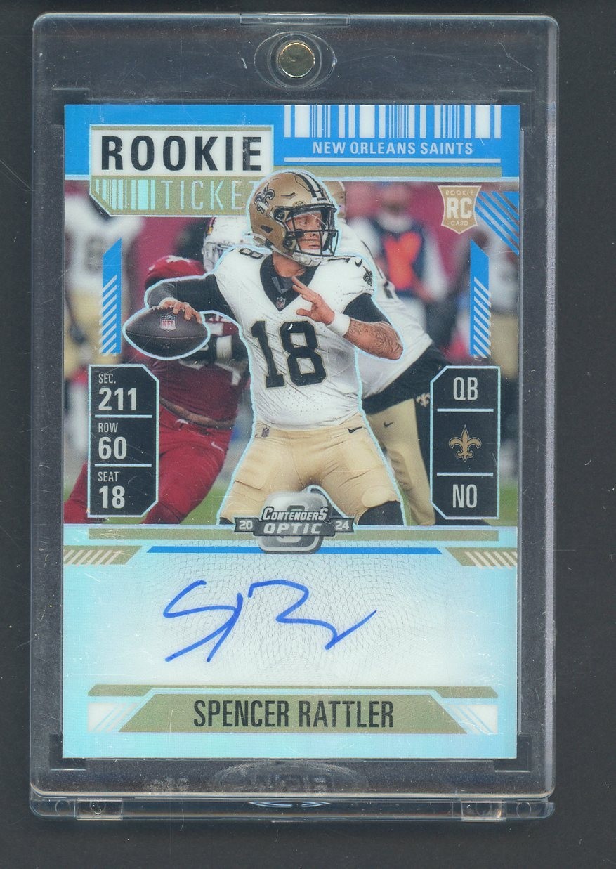 2024 Contenders Optic Ticket Holo Spencer Rattler RC Rookie AUTO 58/99